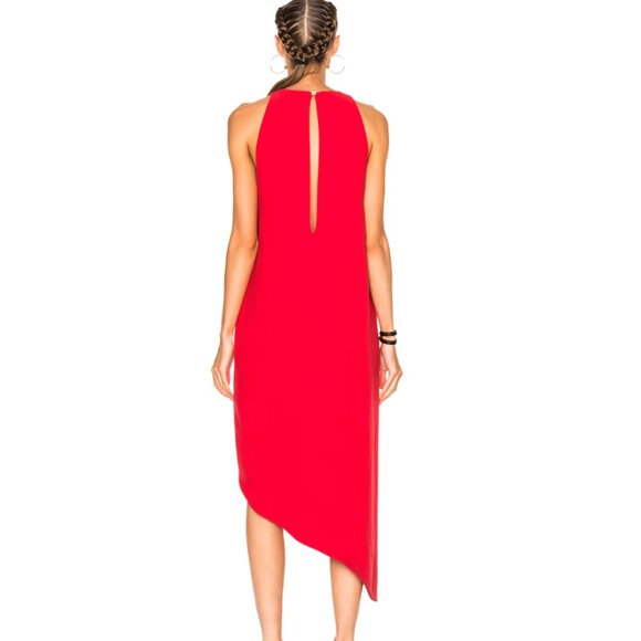 IRO Hamlin Asymmetrical Dress in Red Size 38 (US 6) - Picture 4 of 7